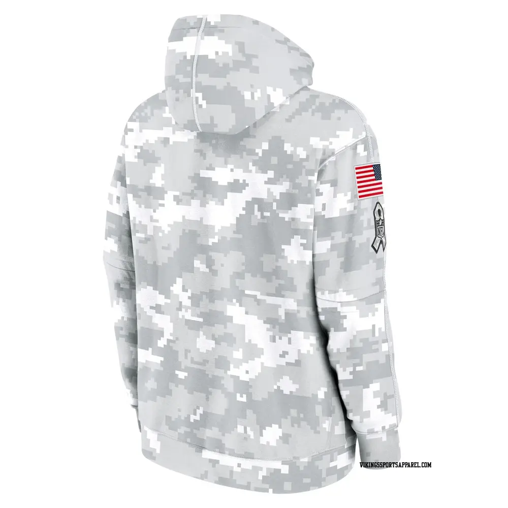 Arctic Camo Men's Minnesota Vikings 2024 Salute to Service Club Fleece ...