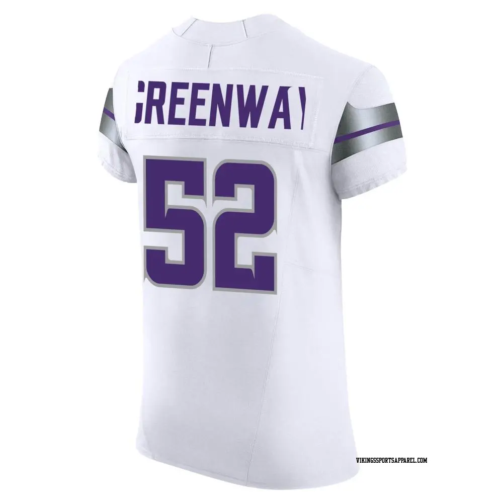 Elite White Men s Chad Greenway Minnesota Vikings Alternate Vapor F.U.S.E. Jersey Vikings Store