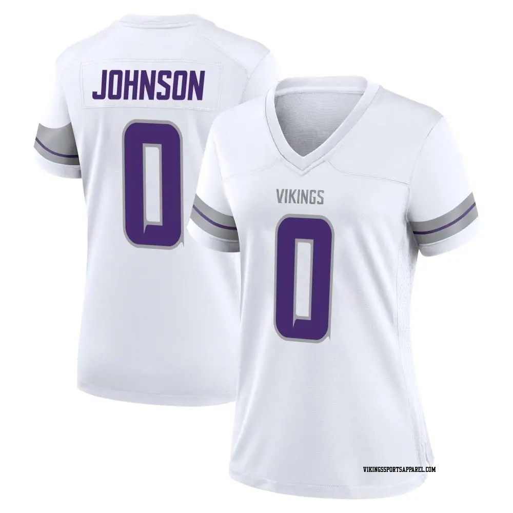 Game White Women's Neal Johnson Minnesota Vikings Alternate Jersey