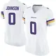 Game White Women's Neal Johnson Minnesota Vikings Jersey