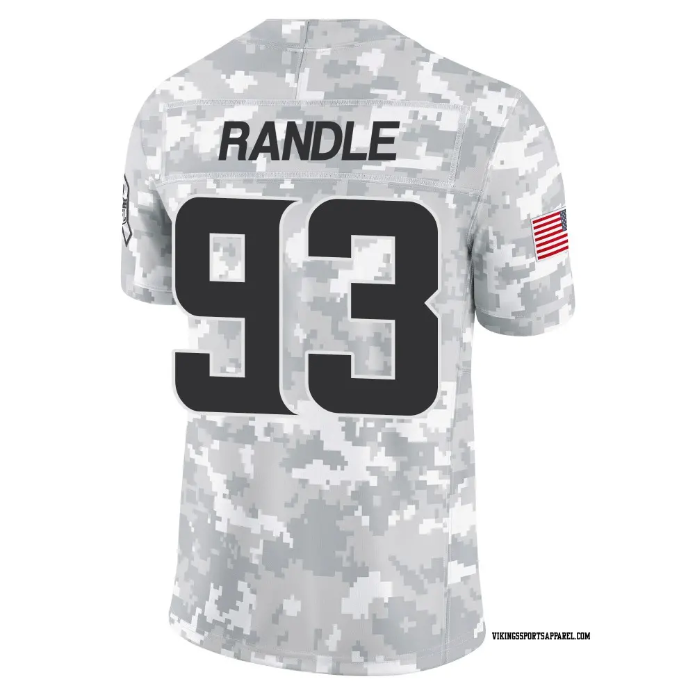 Limited Arctic Camo Men s John Randle Minnesota Vikings 2024 Salute to Service Jersey Vikings Store