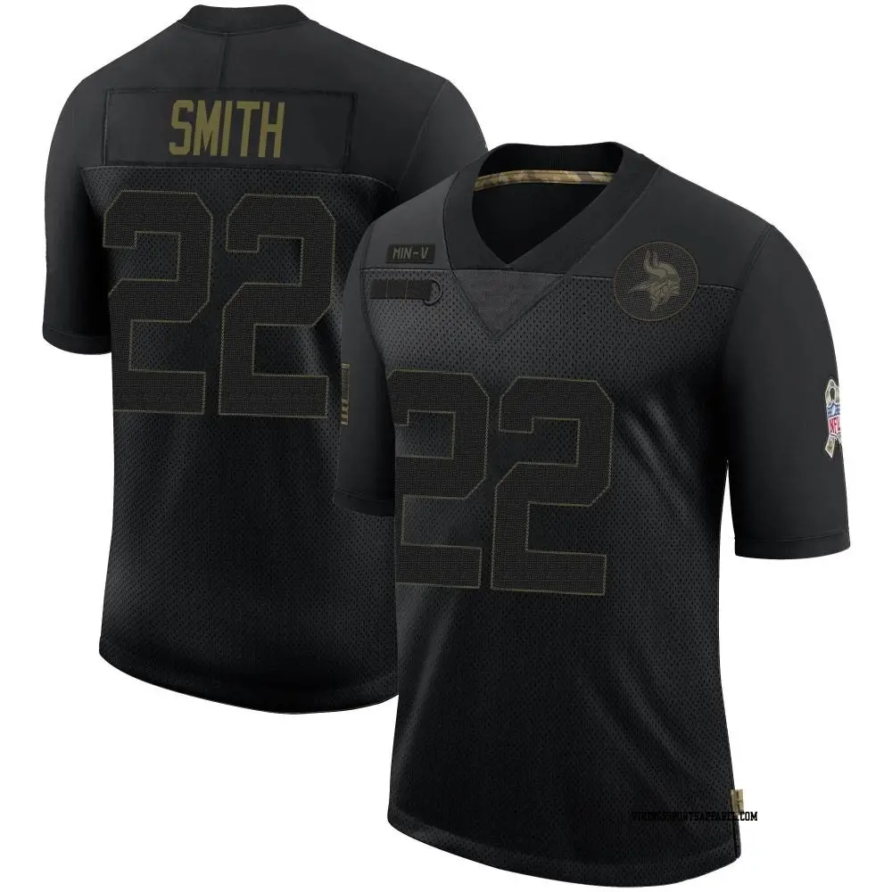 Limited Black Men s Harrison Smith Minnesota Vikings 2020 Salute To Service Jersey Vikings Store