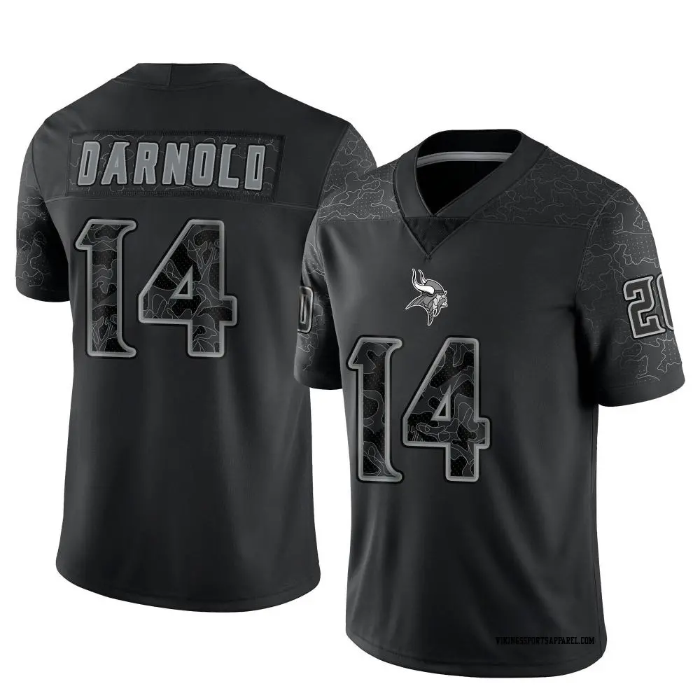 Limited Black Youth Sam Darnold Minnesota Vikings Reflective Jersey Vikings Store